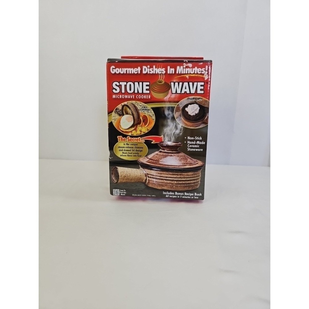 Stone Wave Microwave Cooker Non-Stick Ceramic Stoneware Bake‎  NEW IN BOX